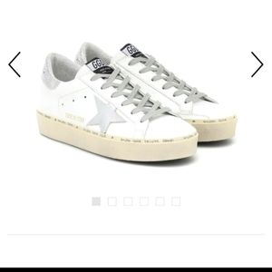 Golden goose white leather sneakers 38